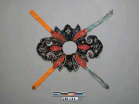 藏品(藍地如意雲頭形雲肩)的圖片